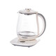 AUX health kettle, kettle, thermostatic kettle, health kettle, teapot, teapot, teapot all-in-one machine, fully automatic glass insulation, small household, off-white 1.5L thickened glass flagship model 316L stainless steel