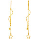 Saturday Fortune 18K gold earrings earrings star tassel earrings birthday gift for women C0913842 pair