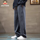 Paul Frank Pants Men's Chenille Trousers Men's Autumn Drape Loose Casual Pants Men's Pants Sports Pants Dark Gray L