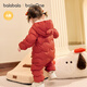 Balabala children's clothing baby jumpsuit light down jacket baby clothes 2025 winter clothes bodysuit boys and girls cute