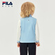 FILA children's clothing long-sleeved T-shirt 2025 winter new style boys and girls long-sleeved POLO collar top innocent blue-LB 130
