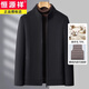Hengyuanxiang autumn and winter wool jacket for middle-aged men and dads, short goose down double-sided woolen jacket for middle-aged and elderly people, camel M 170 100-120 Jin Jin equals 0.5 kg