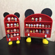 Japan imported cute miniature food and toy blind box model display cabinet Mickey + base