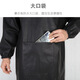 JCZS German waterproof and oil-proof apron suit labor protection leather jacket men's and women's work clothes extended and thickened pig and fish killing smock black 1.2 meters waterproof and oil-proof/comfortable and durable