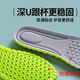 4D shock-absorbing, sweat-absorbing, anti-bacterial insoles for men, deodorant, thickened, super-soft soles, special for work, green and gray, 2 pairs, 4D, shock-absorbing, sports shock-absorbing, 41-42 can be cut