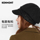 Kenmont Hat Women's Winter Korean Beret Korean Version Versatile British Painter Hat Wool Warm Peaked Cap Black (KM-2632-01) M Adjustable (57.5c)