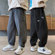 Boys' Casual Handsome Pants Spring and Autumn 2025 New Summer Medium and Large Children's Thin Workwear Pants Loose YJR-2273 Dark Gray 160cm