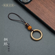 Yusenyi pure brass ring mobile phone ring buckle metal universal dust plug pendant U disk pendant anti-lost lanyard hand Dragon pattern King Kong keychain