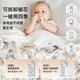 EMXEE baby blanket, four-season blanket, newborn baby autumn and winter baby blanket, anti-jumping blanket, heated velvet inner core, removable Lucky Goose, indoor 0-28 90x90cm