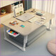 MPPMCK plegable mesa pequeña cama de cama para computadora portátil cama cama cama cama cama dormitorio sit sable mesa de estudio perla blanca + elevación de tres pilas 60x40-US 14066