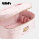 Brutalist Home (tbh) Sanrio Hello Kitty portable large-capacity travel quilted cosmetic bag toiletry bag Hello Kitty medium travel quilted cosmetic bag pink leopard print