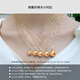 Nanxi Internet celebrity baby bottle style 18K gold South Sea seawater gold bead pendant for women single round thick gold necklace gift A grade/slightly flawed thick gold 13-14mm +18k gold Chopard chain