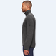 MAMMUT Arctic solid color stretch comfortable quick-drying mid-layer fleece jacket men's black and gray mixed color S
