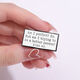 Shantou Lincun, am I trying to be a better person? I don’t even have a brooch. Funny English metal badge pin accessories XZ9019