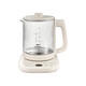 Health kettle, kettle, hot water kettle, constant temperature kettle, health kettle, teapot, teapot, all-in-one machine, fully automatic glass insulation, small household milky white 1.8L high borosilicate + stainless steel lid