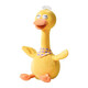 Lingluo million-selling British baby toy learning to speak and repeat duck 0-1 year old baby early education plush doll rechargeable internet celebrity fun duck flaps wings + lifts neck to call for help learning to speak + recording