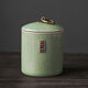 Ge Kiln Tea Jar Creative Tea Storage Jar Household Pu'er Container Portable Moisture-Proof Ceramic Jar Zen Tea Yiyi Ge Kiln Tea Jar Tianqing