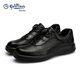 Goldlion Men's Shoes 2025 Autumn New Hand-scratch Pattern Men's Casual Leather Shoes Round Toe Thick Sole Swivel Buckle Business Commuting Shoes Black 38 One Size Larger Than Standard Leather Shoes