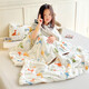 New Baby Anti-Kick Quilt Magic Children's Sleeping Bag Spring and Autumn Seasons Quilted Baby Sleeping Bag Universal for Small, Medium and Large Children Dinosaur Paradise Soft and Delicate 120*150cm Quilted Anti-Kick Quilt (3-6 years old)