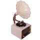 Jinmo Retro Mini Gramophone Large Speaker Bluetooth Small Audio Antique Speaker Multifunctional Creative Gift Ornament 908 908 White - Rotating Turntable - Song U Disk