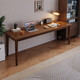 LEADTEK all solid wood desk narrow long table double home student study table computer desk desk workbench writing table all solid wood single table 120*40*75