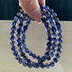 Natural ice-permeable cordierite three-circle Buddha beads bracelet, blue crystal tanzanite blue crystal, W15 about 5.8mm