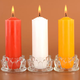 Yusenyi tasteless smoke-free holiday candle for blackout lighting for Buddha yellow thick cylinder burning red and white long-lasting flame-resistant family 6 red diameter 4.2 long 13cm