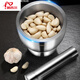Dijer German imported quality 316 stainless steel garlic pounder, medicine grinder, pounding jar, garlic mortar, household manual beating, large drum shape, extra thick 316 steel, no slag, no powder, upgraded bottom silent