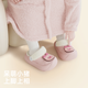 Babycrayon winter children's cotton slippers for boys and girls in autumn and winter indoor children's plus velvet warm two-wear slippers pink piggy 16 inner length suitable for feet 15-15.5cm