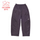 富罗迷女童裤子冬季加绒保暖休闲工装裤儿童弯刀裤 紫色 （加绒款） 160