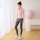 LULULMCCTN long-sleeved yoga tops with chest pads for women, autumn new fitness sports Pilates professional training set, milky white jacket XL
