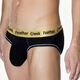 AC same style men's briefs sexy thong modal large bag underwear black XL