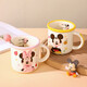 Disney anti-fall milk cup Disney high-looking water cup genuine coffee cup teacup 2025 new home use Stitch Moon Cup