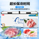 BAOER Freezer Commercial Large Capacity Full Freezing Household Dual Temperature Horizontal Freezer Display Cabinet Home and Business Dual-Purpose Storage Large Freezer Kitchen Dining Back Kitchen Refrigeration Freezer Conversion Freezer 488 Single Temperature Copper Tube/Length 1 Meter Width 0.63 Meter