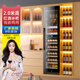 Kelati red wine cabinet constant temperature wine cabinet home 2 meters high large capacity can be embedded in the living room glass door frost-free wine cabinet villa wine cabinet tea preservation cabinet beer and wine display cabinet 2 meters high single temperature red wine single layer full 270L