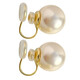 Pearl style ear clips for girls without pierced ears, 2025 new mosquito coil discs, temperament, high-end, light luxury earrings, ear clips 12mm