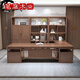 New Chinese style office desk and chair combination all solid wood boss desk president desk simple modern executive desk office furniture 1.8m desk