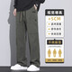 Fila Feijia 2025 Spring and Summer Nuevos pantalones casuales para hombres Pantalones de trabajo solos sueltos Pantalones de pierna ancha Z9856 gris claro fn m