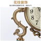 Hanshi (Hense) European metal desk clock living room decoration clock fashionable high-end table clock light luxury quartz clock HD6318 alloy + marble