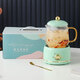 Ten billion subsidies Mid-Autumn Festival gifts new health pot Mid-Autumn gift box multi-functional mini electric stew cup health pot glass electric cup office brewing tea thermos cup mint green 480ml 1L gift box packaging set