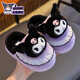 2025 new Sanrio winter girls' cotton slippers, warm and velvet Kuromi parent-child home children's cotton slippers, upgraded version of environmentally friendly material pink Melody slippers, size 12 36/37 (suitable for 35/36 feet)