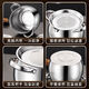 Household lard barrel with lid, stainless steel filter, double-eared oil pan, household oil tank, high temperature resistant lard tank, 1500ML oil basin + filter + lid + tablespoon