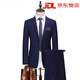 LILANZ's men's suit slim fit business professional formal two-piece groom's wedding dress gam-C87882 suit-trousers violet two-piece set S (weight 80-100Jin Jin equals 0.5 kg)