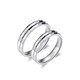 DR Destiny Sansheng Platinum Couple Ring PT950 Platinum Pair of Rings for Engagement, Valentine's Day, and Birthday Gift for Girlfriend, Pair of Rings
