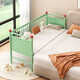 Jusi Iron Art Children's Spliced Bed with Guardrail Bed Baby Crib Extra Wide Large Bedside Artifact Baby Single Bed Children's Bed Pink Size Contact Customer Service for Customization