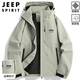 JEEP SPIRIT Jeep Jacket Men's Jacket Men's Autumn and Winter Workwear Jacket Men's Hooded Casual Trendy Sports Style Clothes