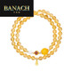 Banach Citrine Bracelet Women's Double Circle Multiple Circle Stacked Bracelet Beeswax Pearl Transfer Beads 10mm Beads