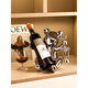 Tanbeiman red wine display rack violent bear red wine rack ornaments niche light luxury home living room TV cabinet wine cabinet soft decoration violent bear ornaments