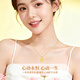 CHINA GOLD Heart to Heart Gold Necklace Women's 18K Gold Love Pendant Gift for Girlfriend and Wife's Birthday Hollow Love Pendant Free 925 Silver Chain