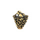 Gucci (GUCCI) Lion Head Metal Fashionable and Versatile Trend Ring Unisex Couple Style Gold Gold 23 Basic Packaging - Dust Bag + Packing Box